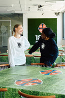 T-shirt Langærmet, hvid